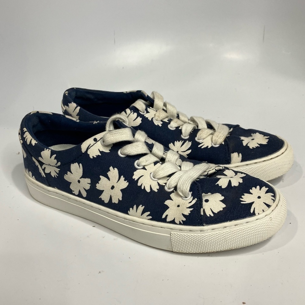 J. Crew floral print‎ fashion sneakers size 6